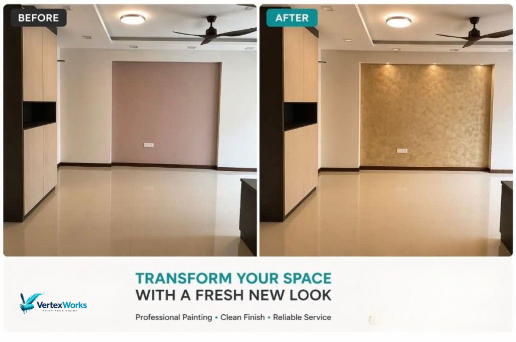 Premium marble flooring installation and anti slip vinyl overlay for Singapore homes